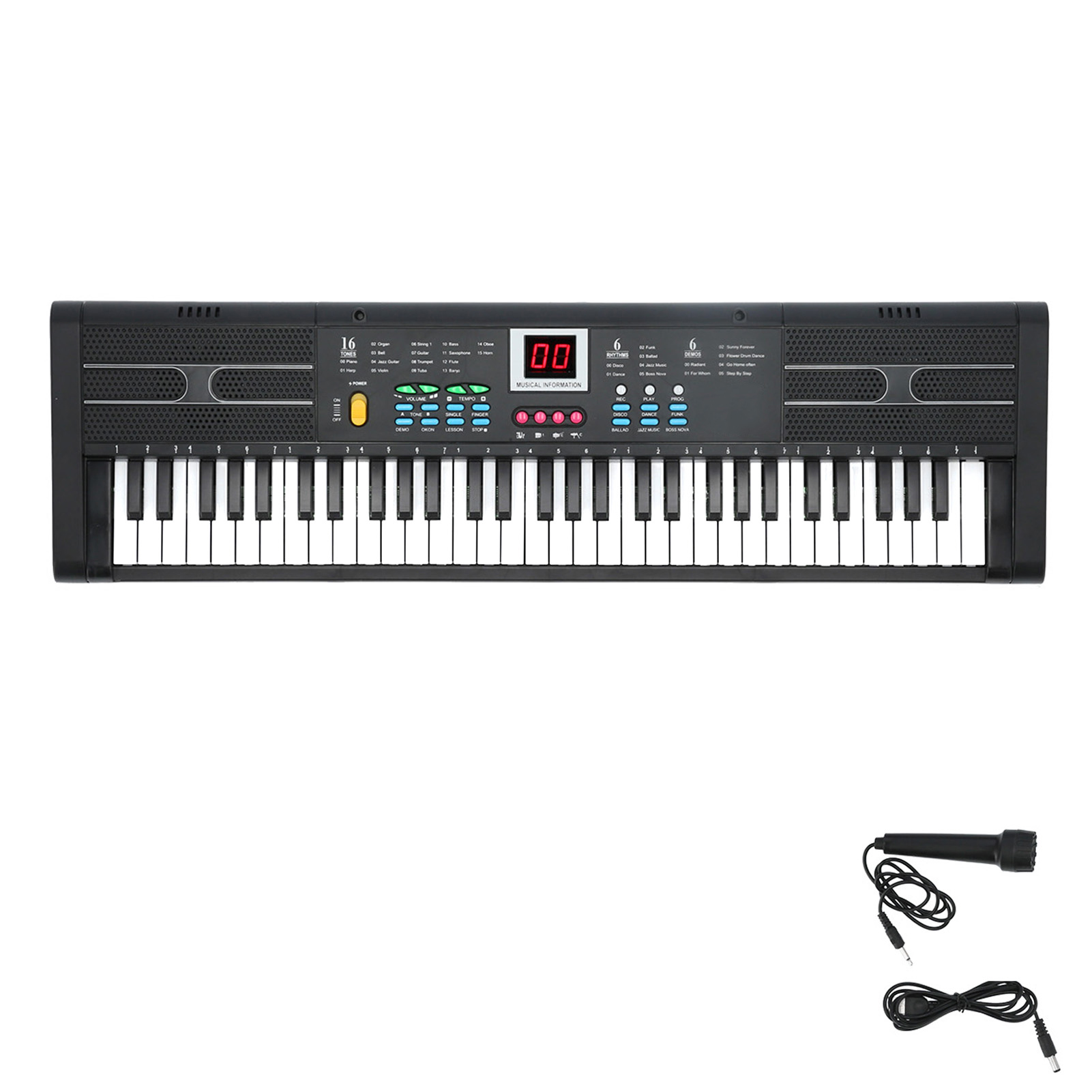 Keyboard Piano 61 Key - Electric Keyboard with Microphone Keyboard Piano