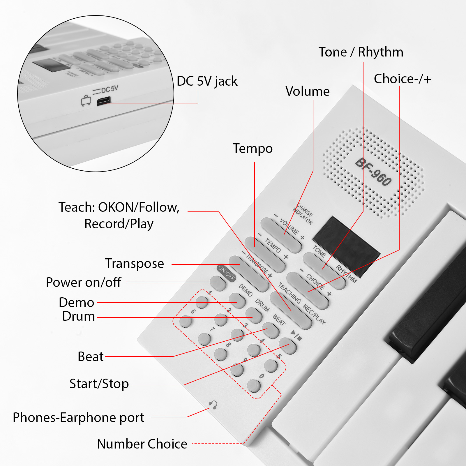 61-Key Foldable Electronic Pia - مراجعة Keyboard Piano 61 Key وسعره