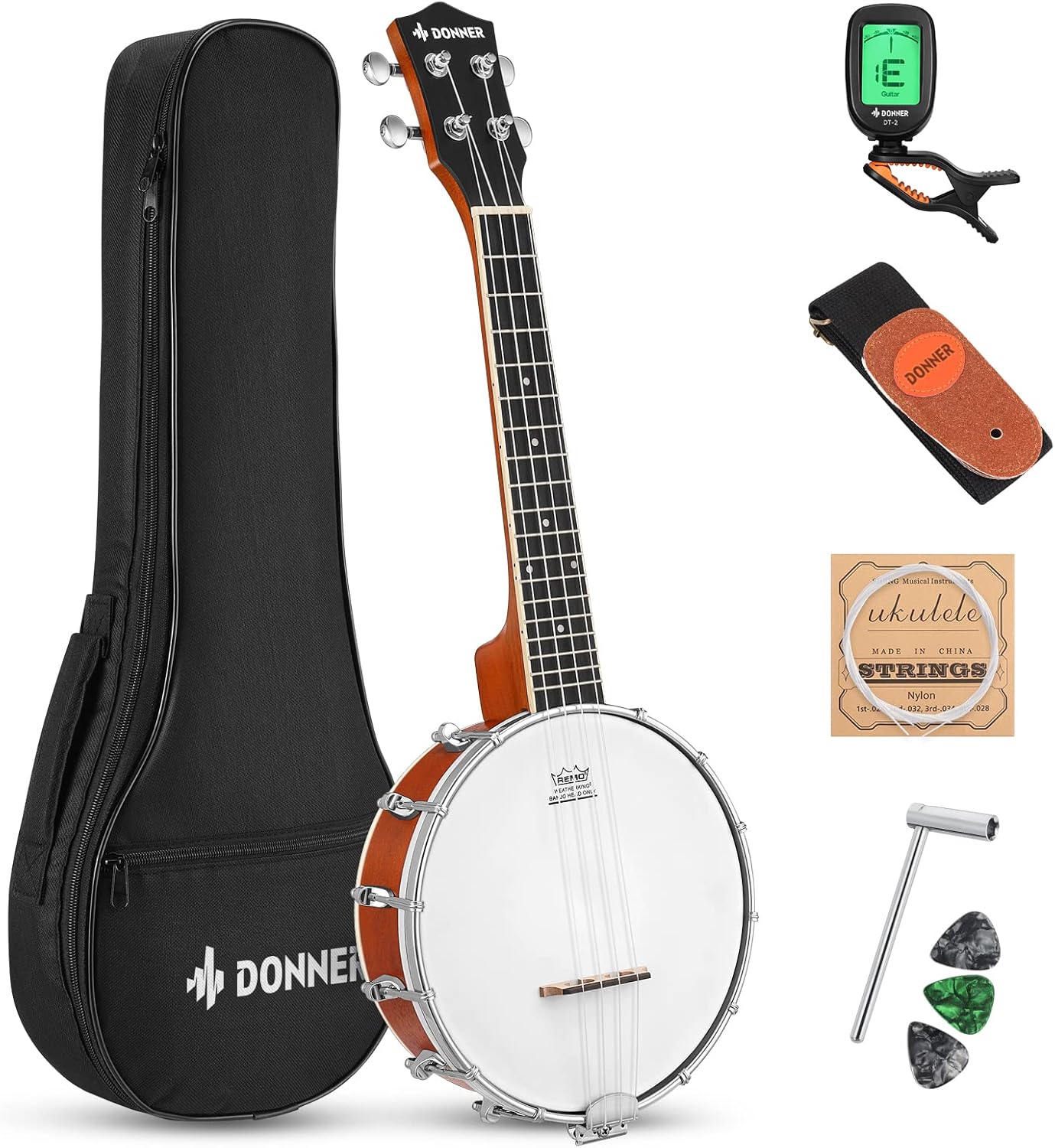4-String Banjo Ukulele Kit for - مراجعة Ukulele Beginner Kit وسعره
