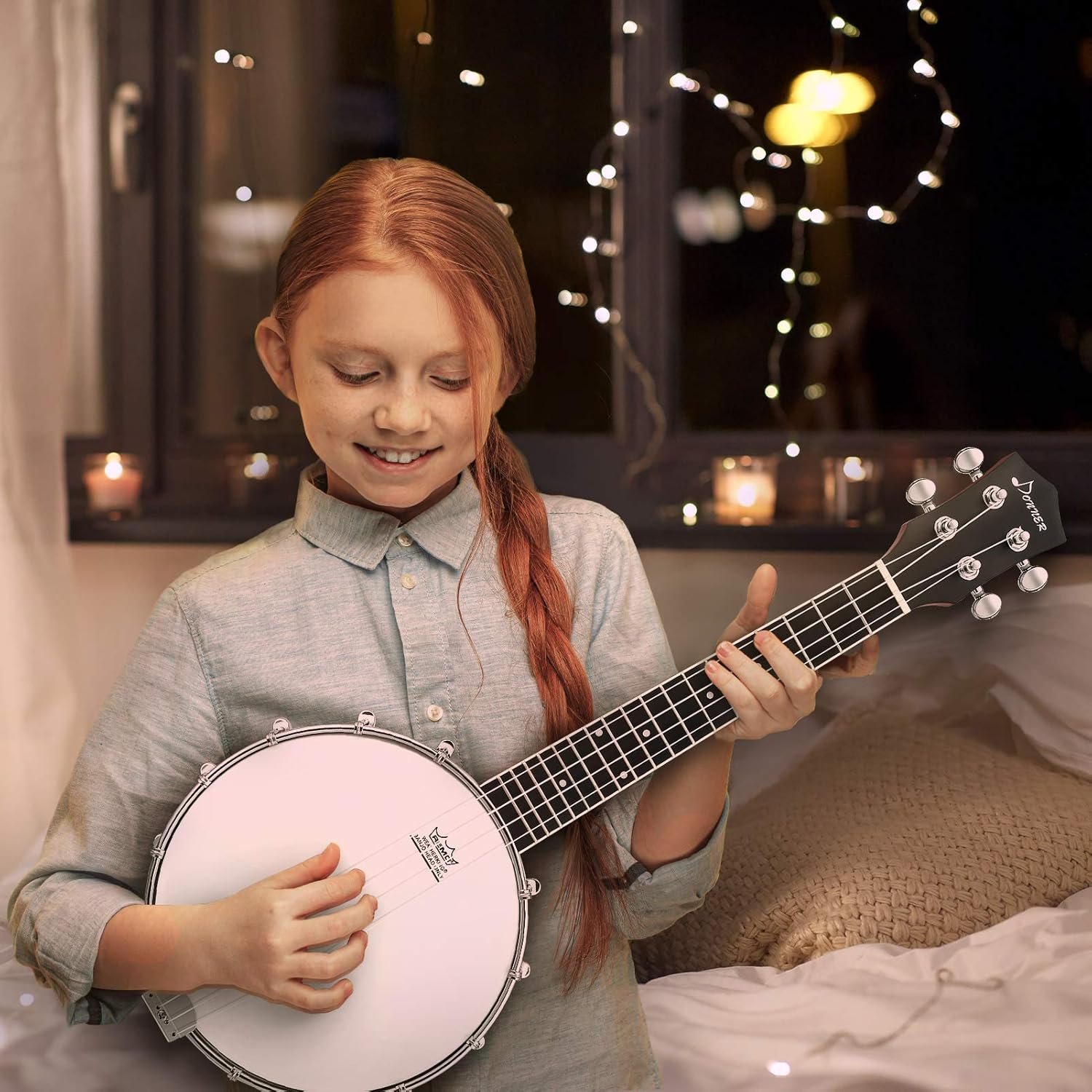 4-String Banjo Ukulele Kit for - مراجعة Ukulele Beginner Kit وسعره