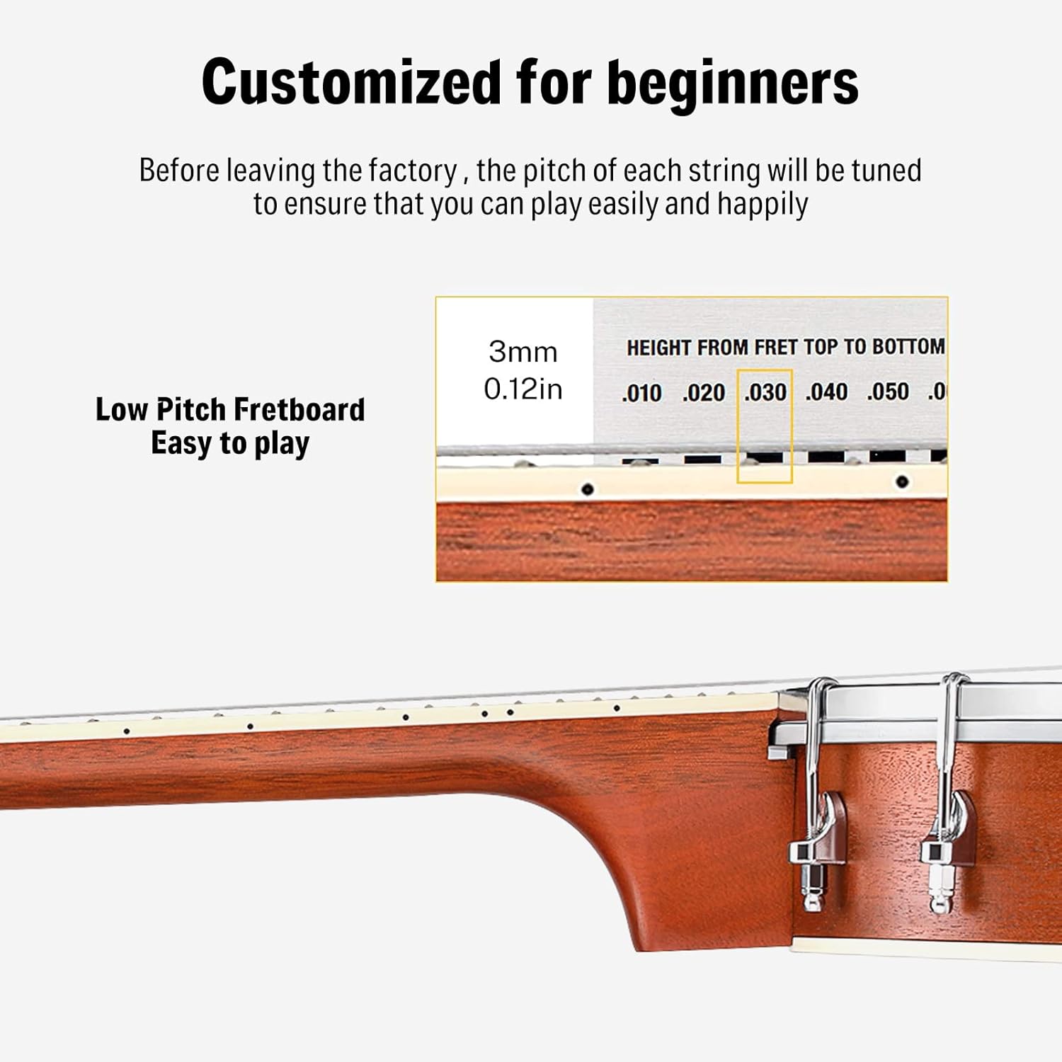 4-String Banjo Ukulele Kit for - مراجعة Ukulele Beginner Kit وسعره