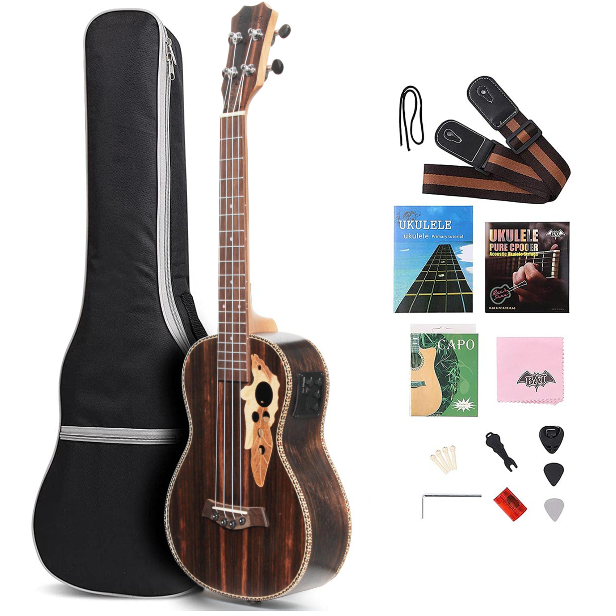 Batking Tenor Ukulele for Left - مراجعة Ukulele Beginner Kit وسعره