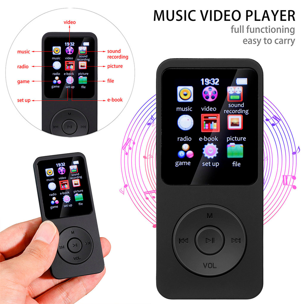 1.8''Screen MP3 Player Bluetoo - مراجعة Music Audiobook وسعره