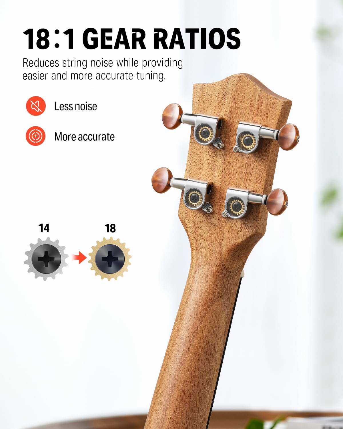 21 Inch Mahogany Wood Soprano  - مراجعة Ukulele Beginner Kit وسعره