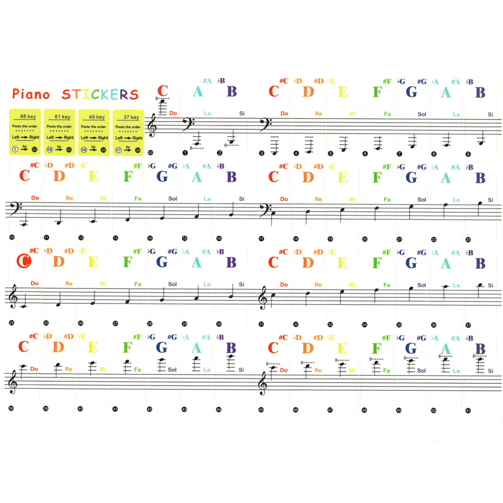 Transparent Piano Keyboard Sti - مراجعة Keyboard Piano 61 Key وسعره