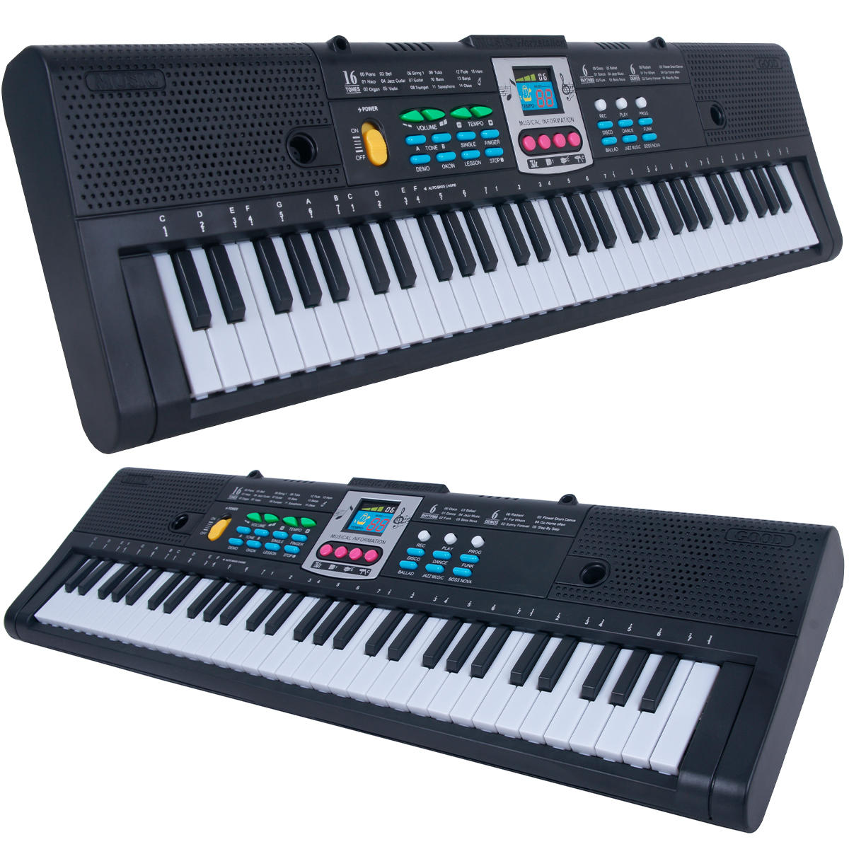 61Key Quick Start Electronic K - مراجعة Keyboard Piano 61 Key وسعره