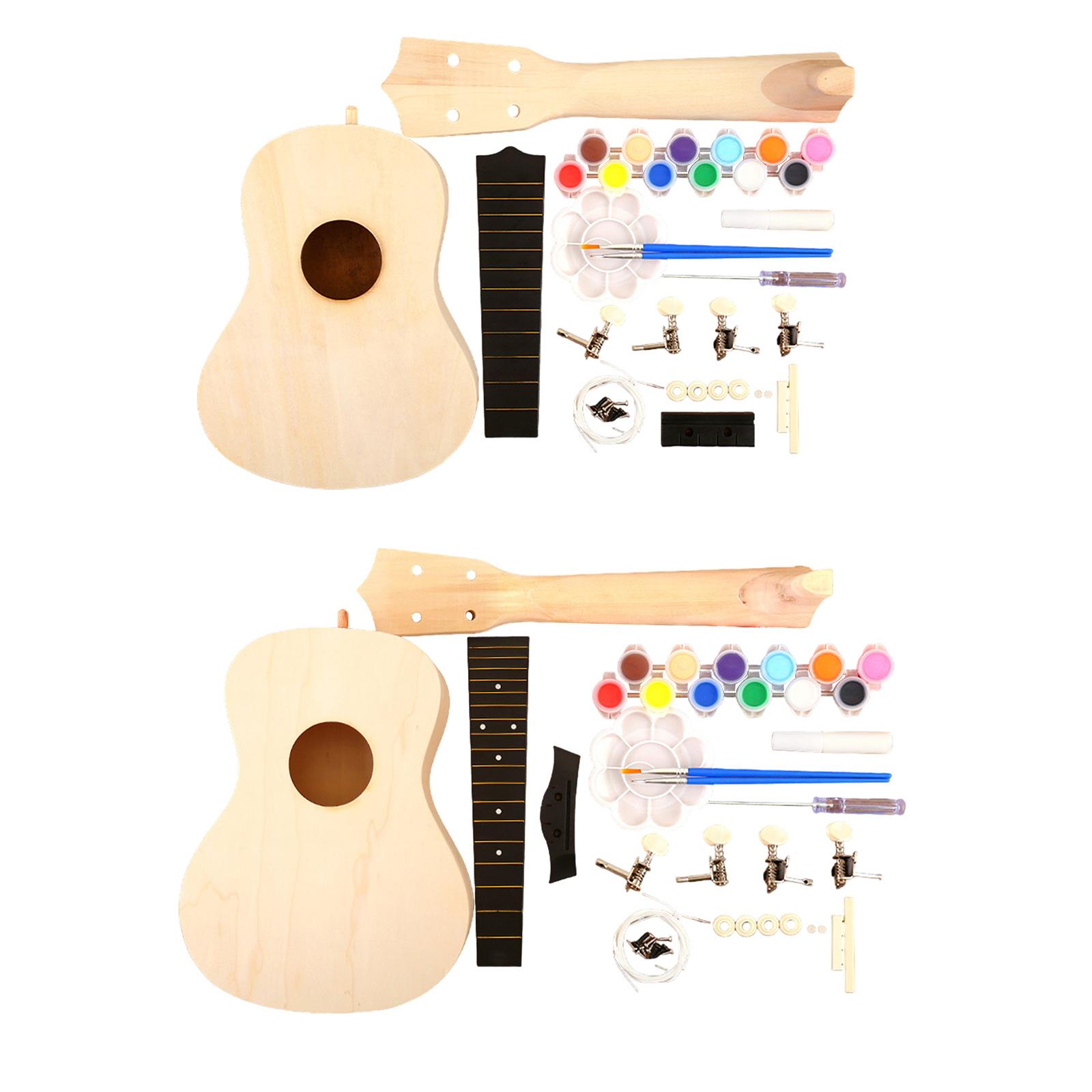 Ukulele DIY Kits Handwork Craf - مراجعة Ukulele Beginner Kit وسعره