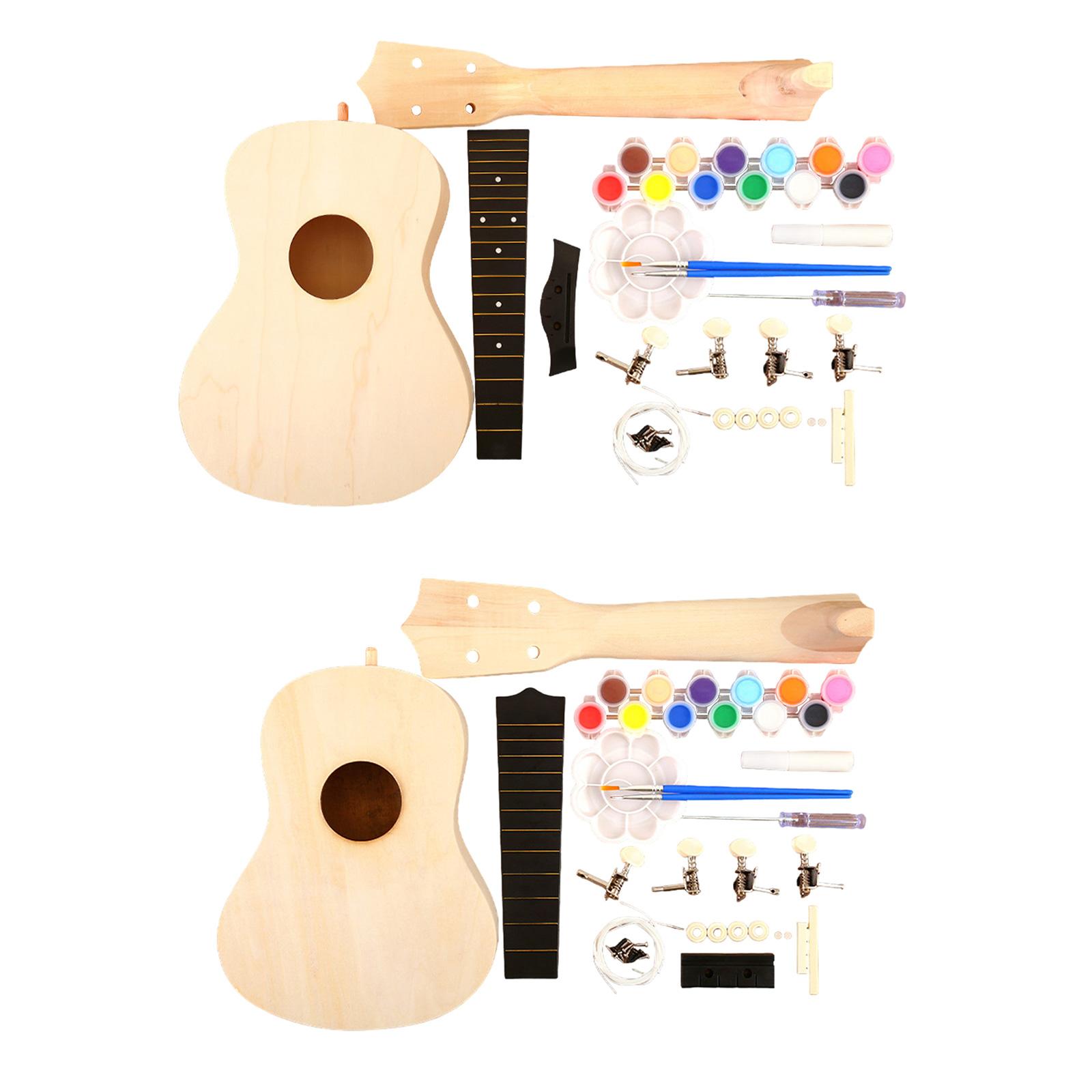 Ukulele DIY Kits Handwork Craf - مراجعة Ukulele Beginner Kit وسعره