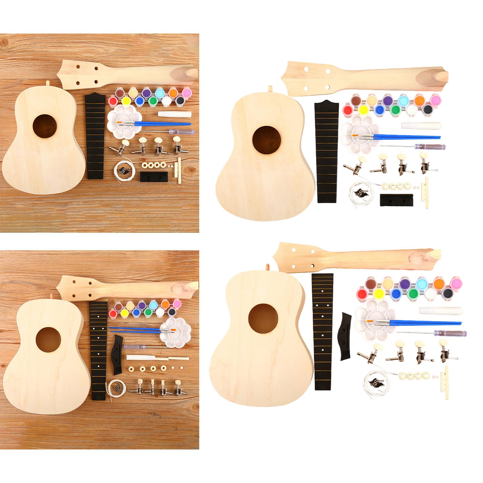 Ukulele DIY Kits Handwork Craf - مراجعة Ukulele Beginner Kit وسعره
