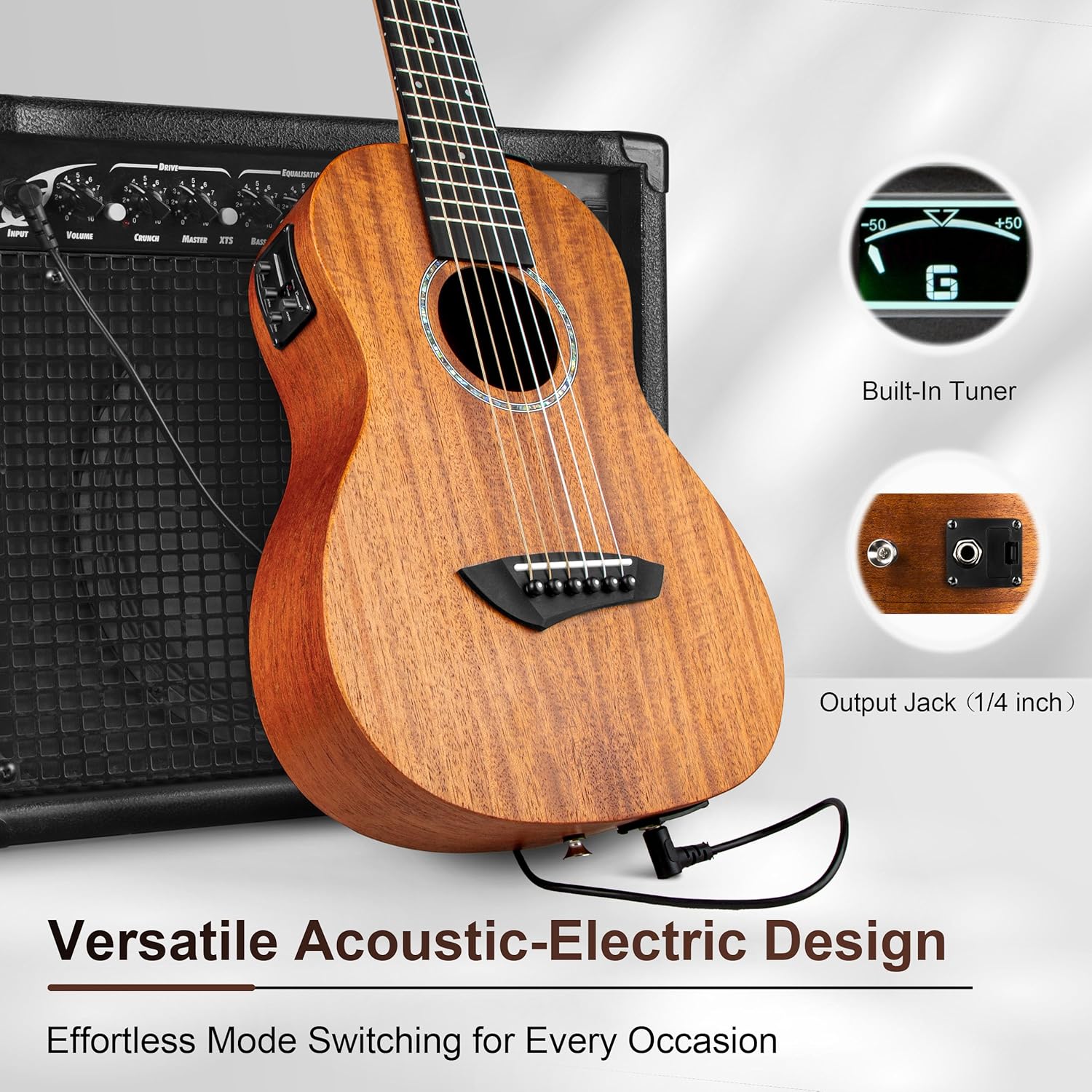 30-Inch All Solid Mahogany 6-S - مراجعة Ukulele Beginner Kit وسعره
