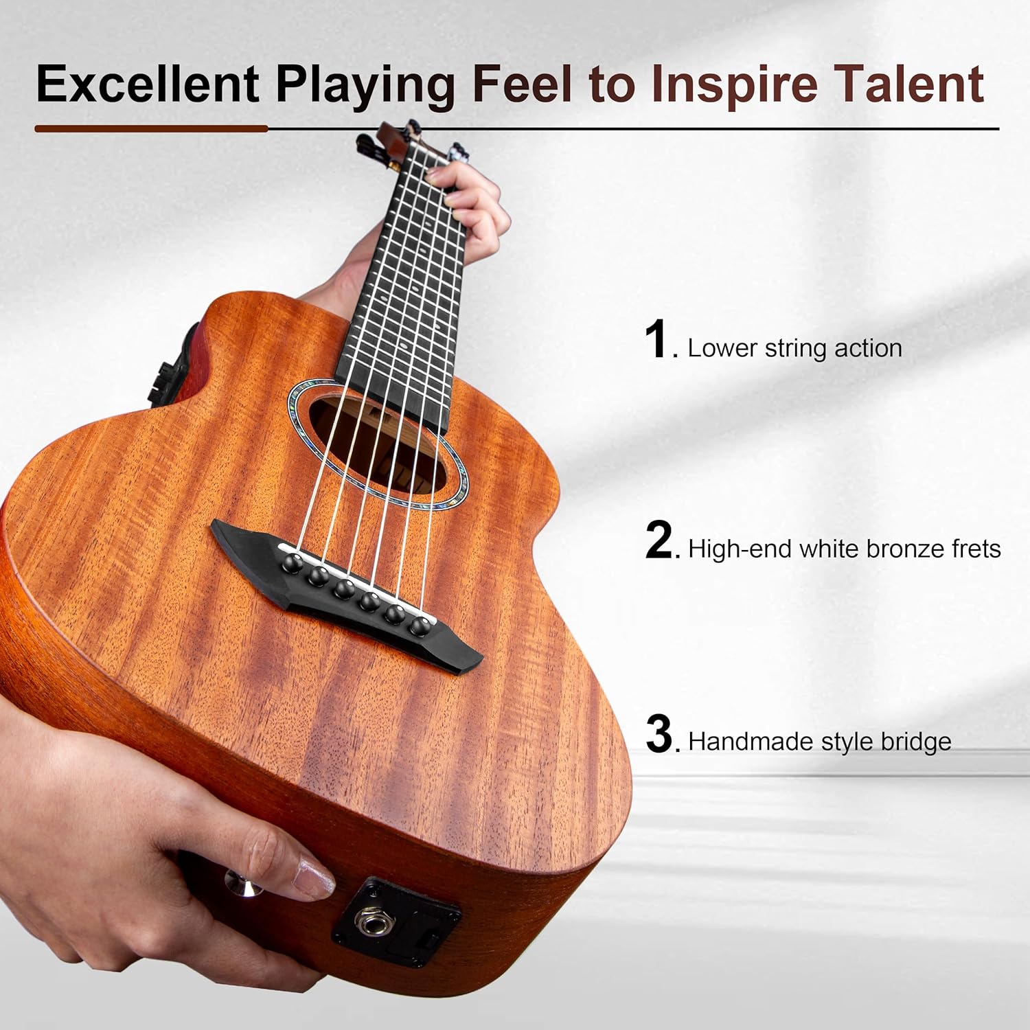 30-Inch All Solid Mahogany 6-S - مراجعة Ukulele Beginner Kit وسعره