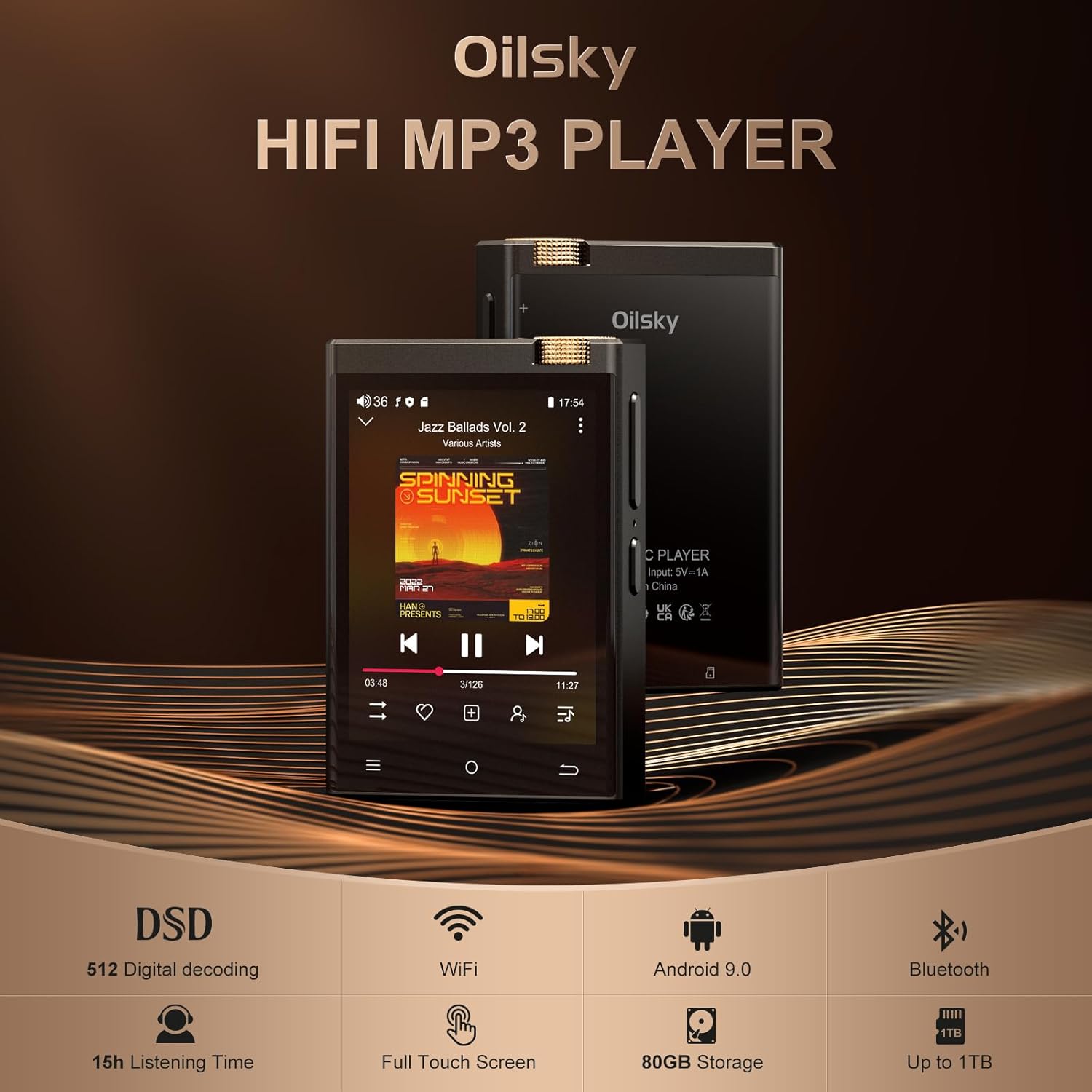 HiFi MP3 Player with Bluetooth - مراجعة Music Audiobook وسعره
