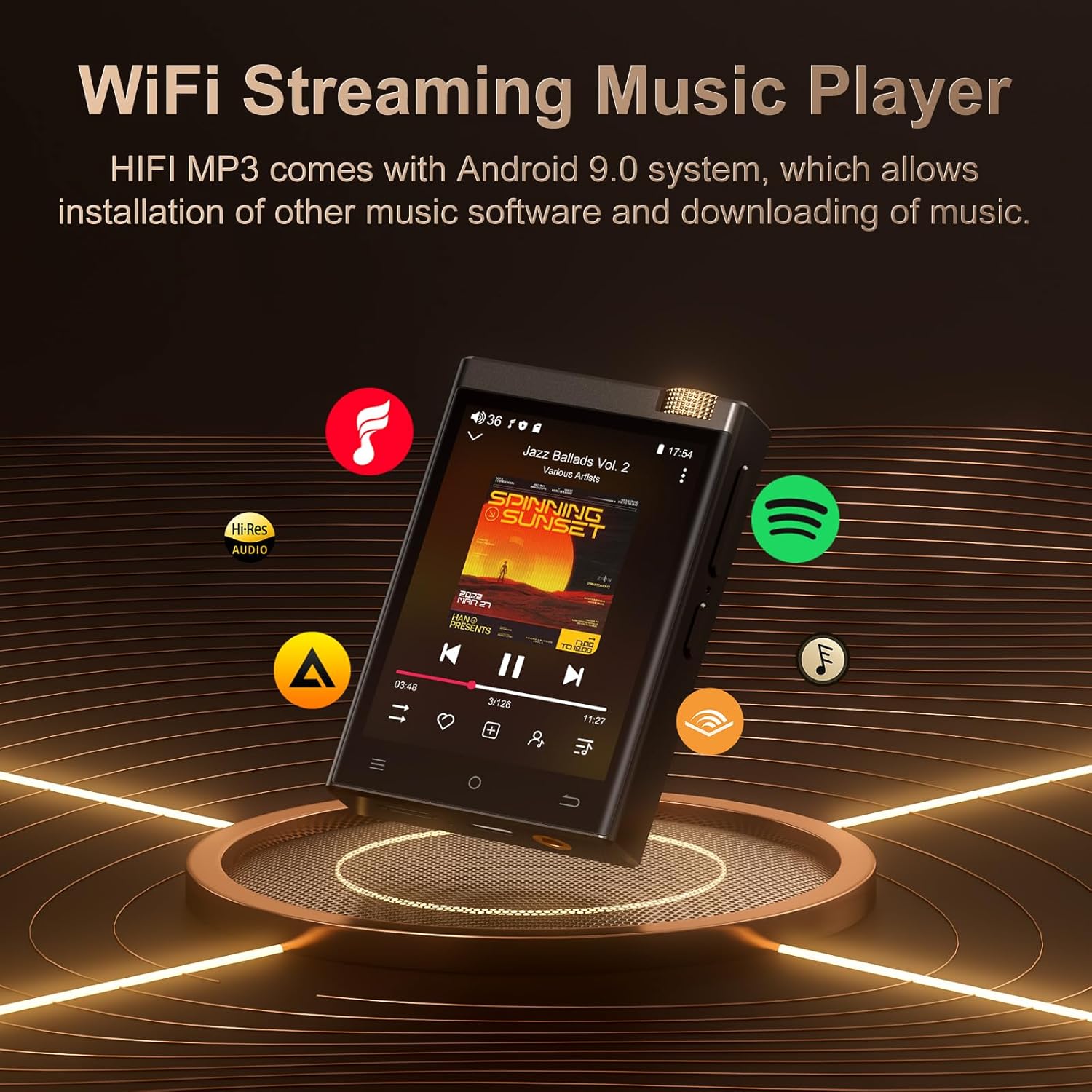 HiFi MP3 Player with Bluetooth - مراجعة Music Audiobook وسعره