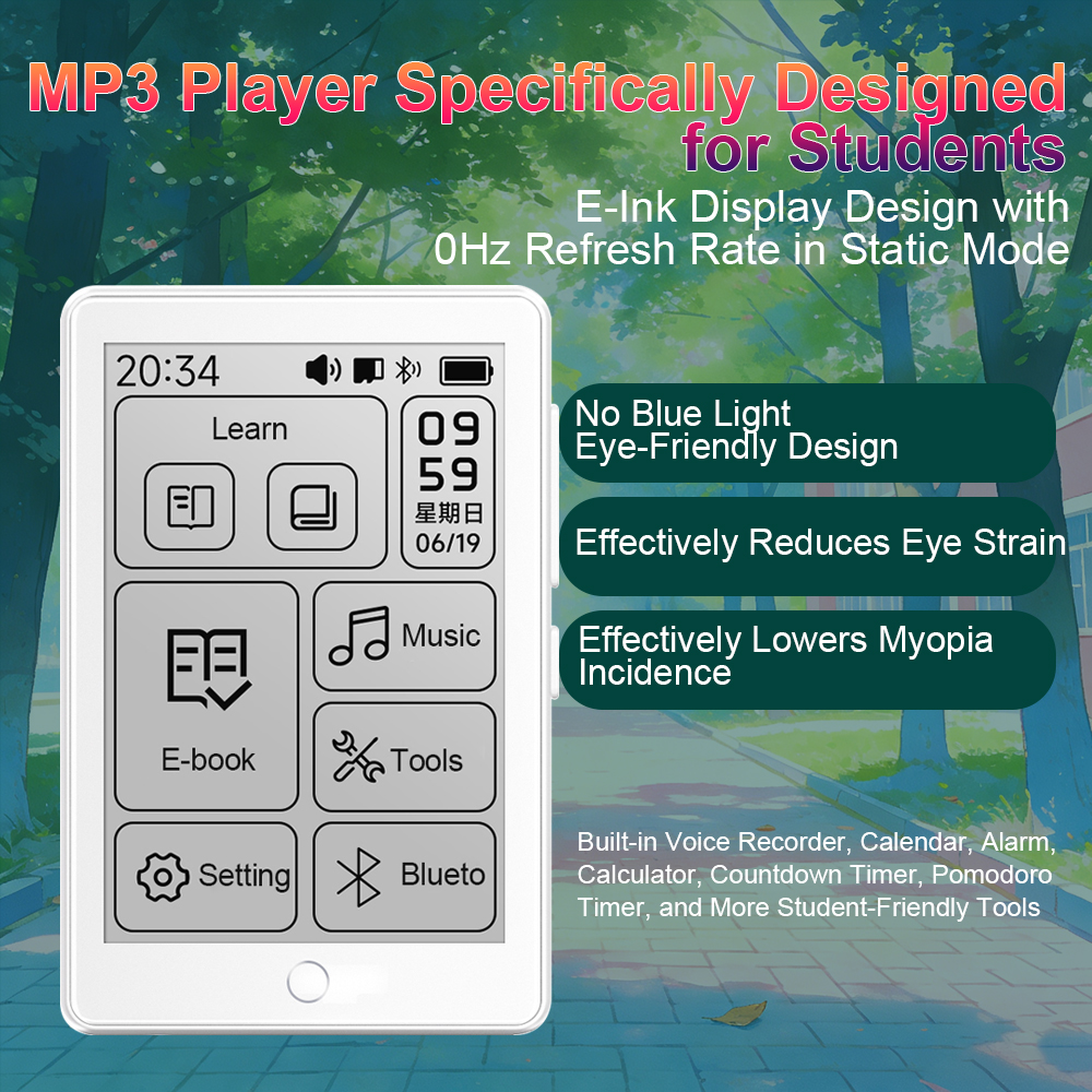 64GB 2.7‘’-3.5‘’inch E-ink Scr - مراجعة Music Audiobook وسعره