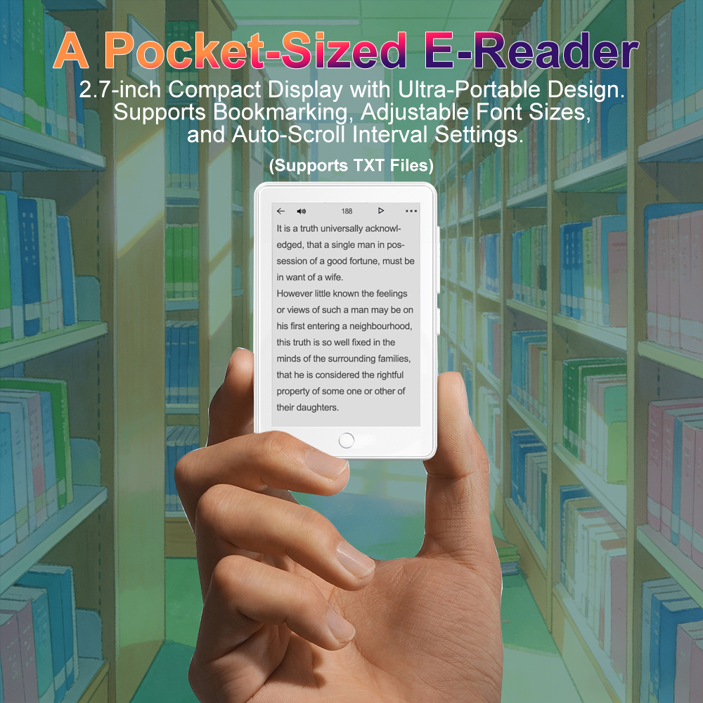 64GB 2.7‘’-3.5‘’inch E-ink Scr - مراجعة Music Audiobook وسعره