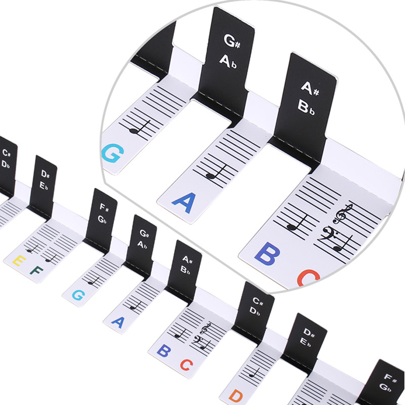 Piano Keyboard Stickers 88 key - مراجعة Keyboard Piano 61 Key وسعره