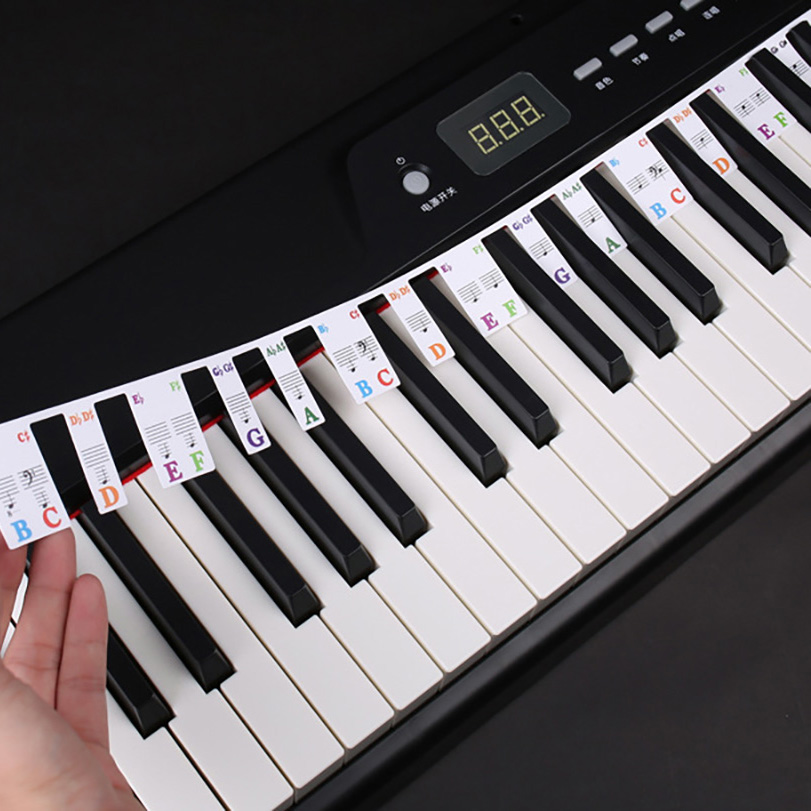 Piano Keyboard Stickers 88 key - مراجعة Keyboard Piano 61 Key وسعره
