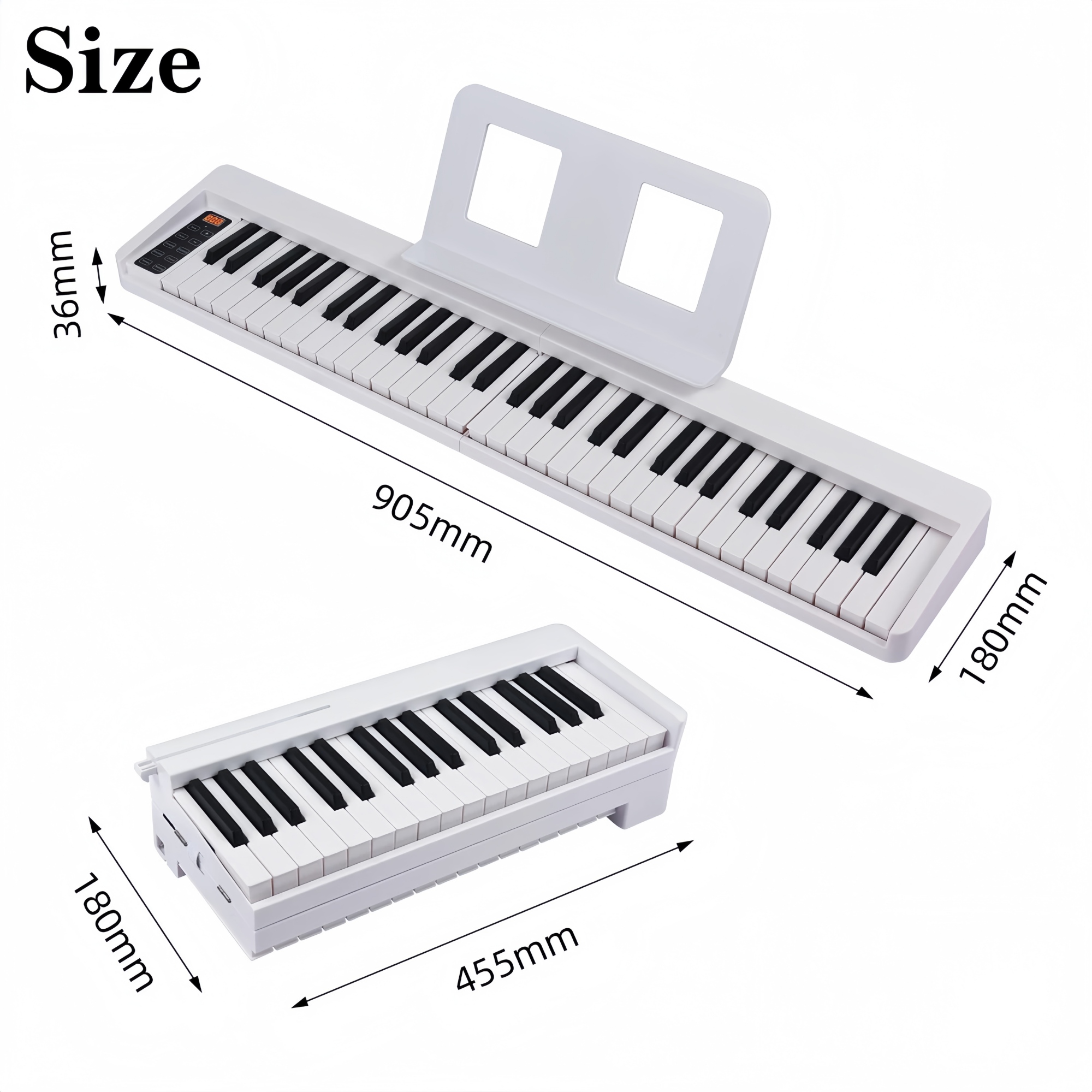 Miwayer 61 Key Foldable Electr - مراجعة Keyboard Piano 61 Key وسعره