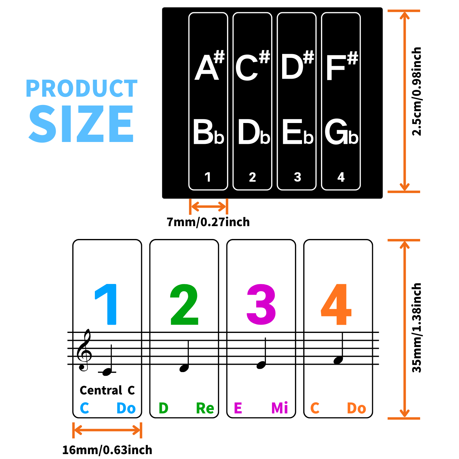 Piano keyboard stickers, suita - مراجعة Keyboard Piano 61 Key وسعره