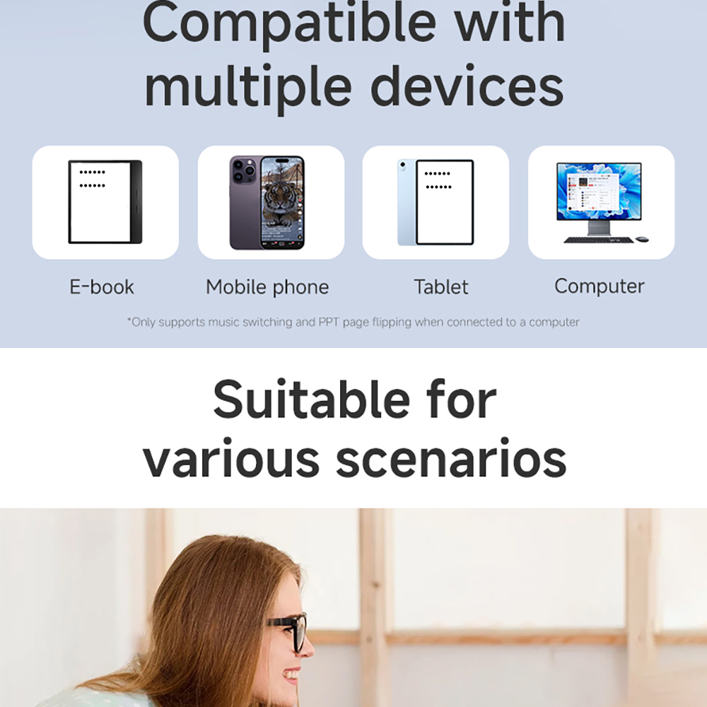 Bluetooth Page Turner Camera/M - مراجعة Music Audiobook وسعره