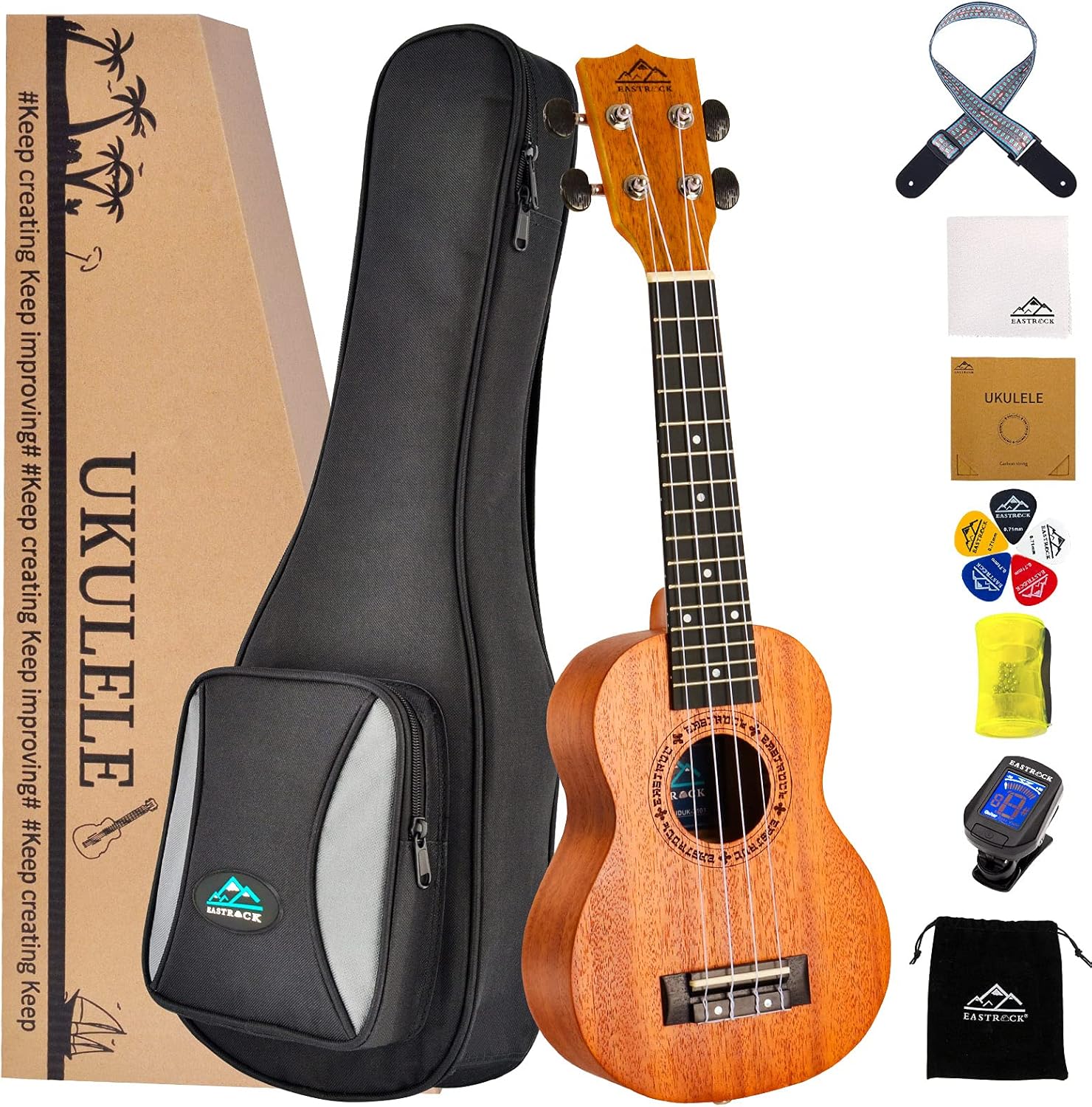 21 Inch Mahogany Ukulele Begin - مراجعة Ukulele Beginner Kit وسعره