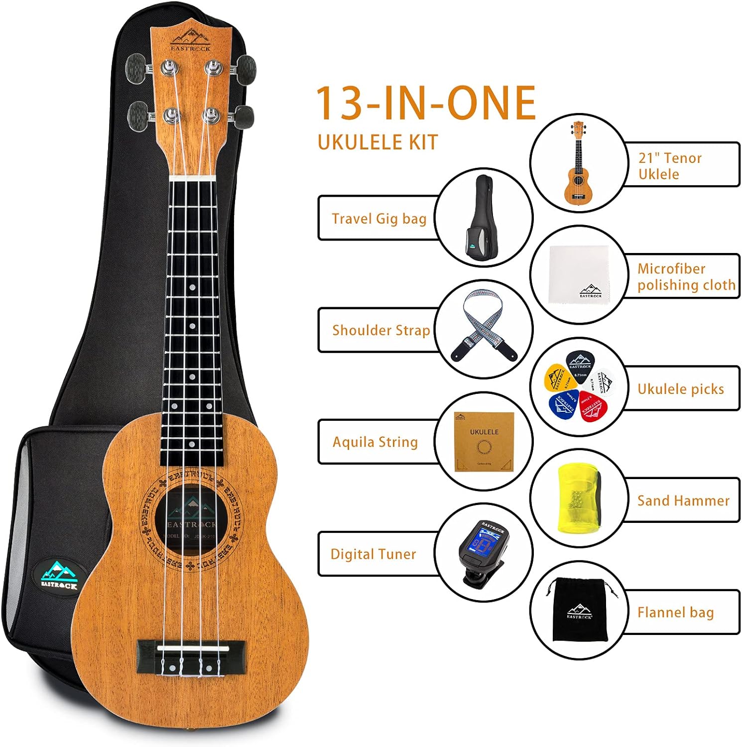 21 Inch Mahogany Ukulele Begin - مراجعة Ukulele Beginner Kit وسعره