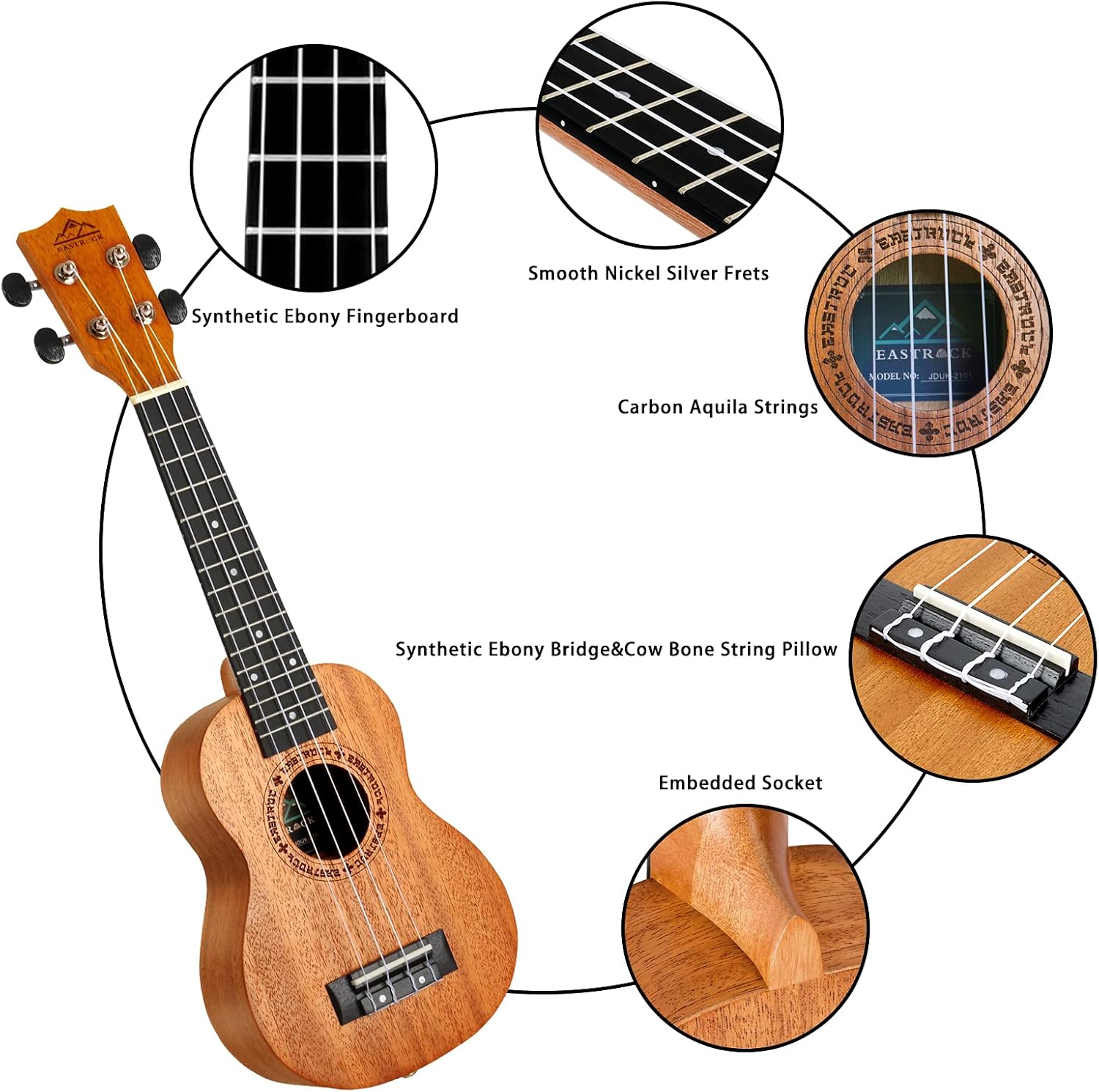 21 Inch Mahogany Ukulele Begin - مراجعة Ukulele Beginner Kit وسعره