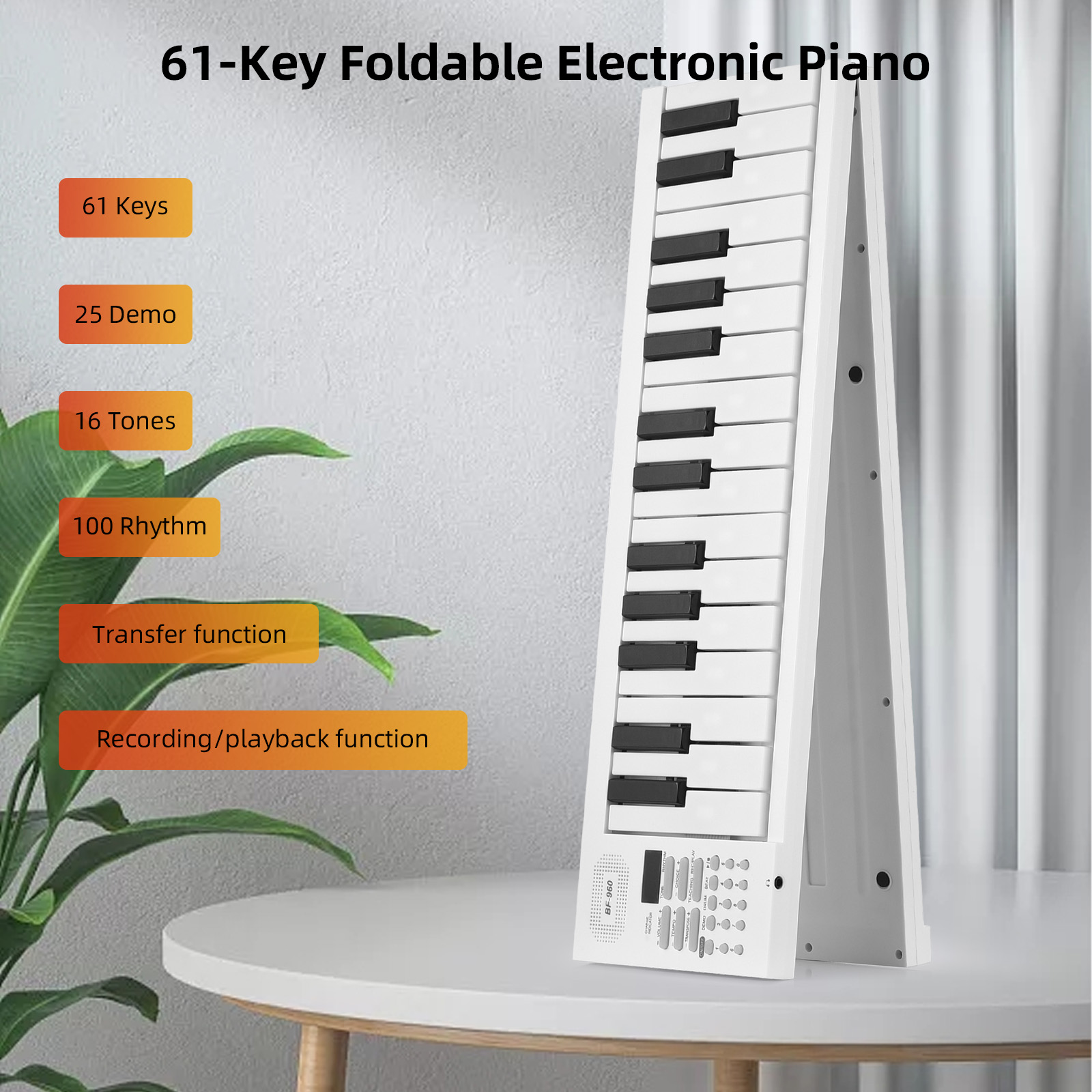 61-Key Foldable Electronic Pia - مراجعة Keyboard Piano 61 Key وسعره
