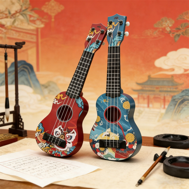 17.5 Inch Mini Ukulele, Chines - مراجعة Ukulele Beginner Kit وسعره