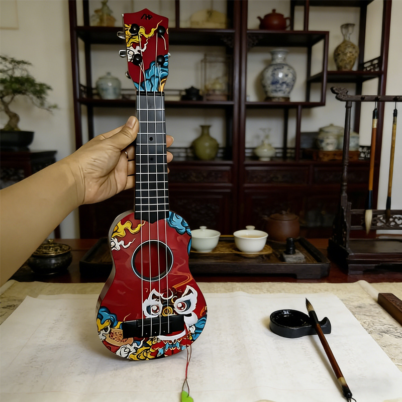 17.5 Inch Mini Ukulele, Chines - مراجعة Ukulele Beginner Kit وسعره