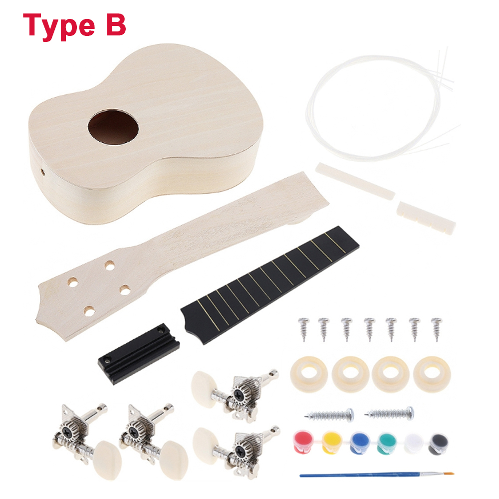 DIY Ukulele  21 Inch  Kit Deer - مراجعة Ukulele Beginner Kit وسعره